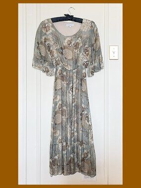 La Ragarre Maxi Dress Birds & Flowers M